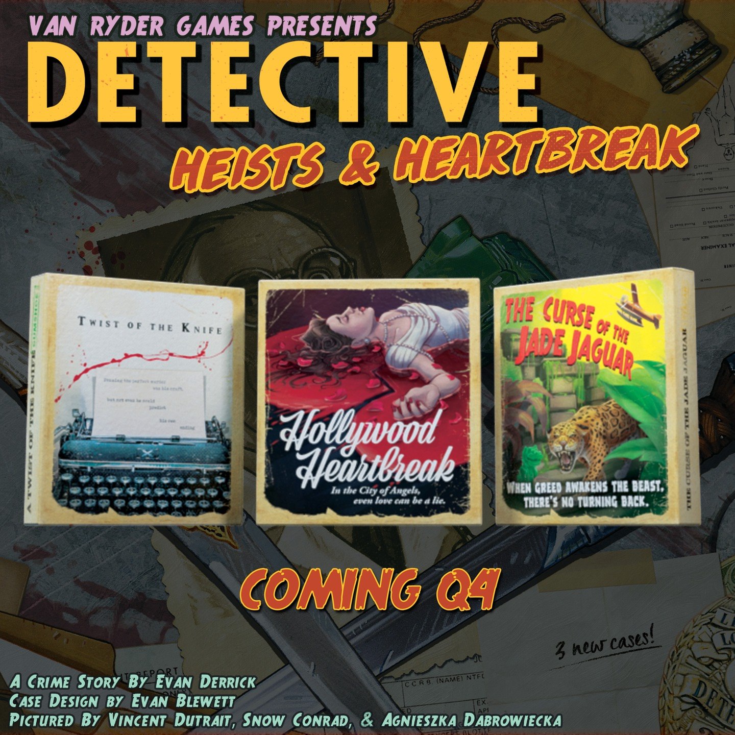 Обложки дел из Detective: Heists & Heartbreak