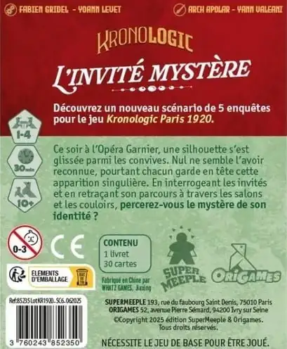 Kronologic: Paris 1920 – L'Invité Mystère: Новая Головоломка