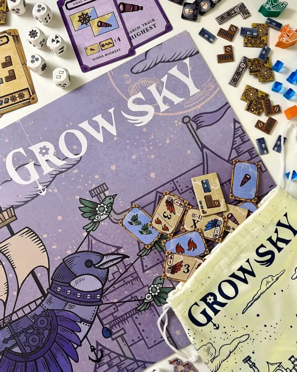 Обзор настольной игры GROW SKY: захватывающий полет