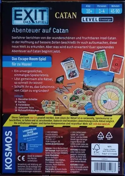 EXIT Catan: Приключения на Острове Катан – Обзор Игры