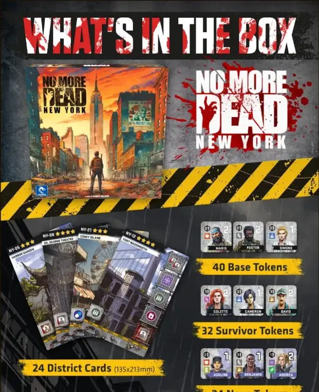 No More Dead: New York – уникальная настольная игра о выживании в мире зомби