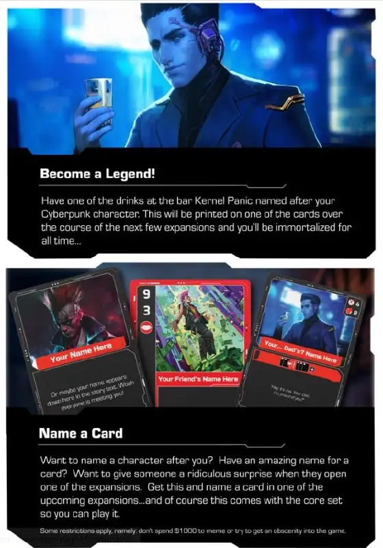 Краудфандинг на Cyberpunk Legends: Погрузитесь в мир киберпанка через карточную игру