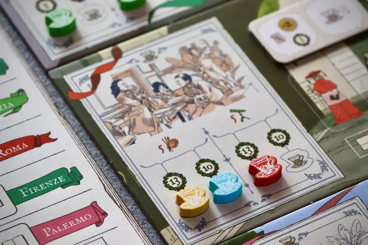 Новая итальянская настольная игра Timeless Journeys: The Italian Grand Tour на Kickstarter