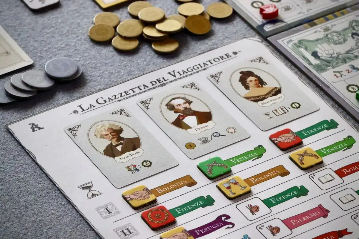Новая итальянская настольная игра Timeless Journeys: The Italian Grand Tour на Kickstarter