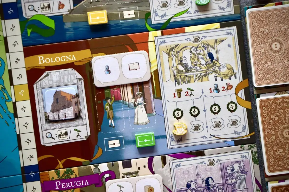 Новая итальянская настольная игра Timeless Journeys: The Italian Grand Tour на Kickstarter