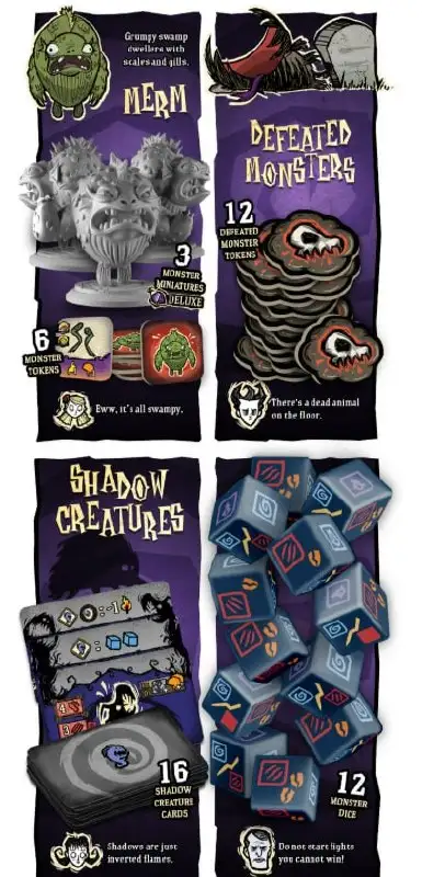 Don't Starve: The Board Game — Настольная игра, вдохновлённая легендарной видеоигрой, стартует на Kickstarter