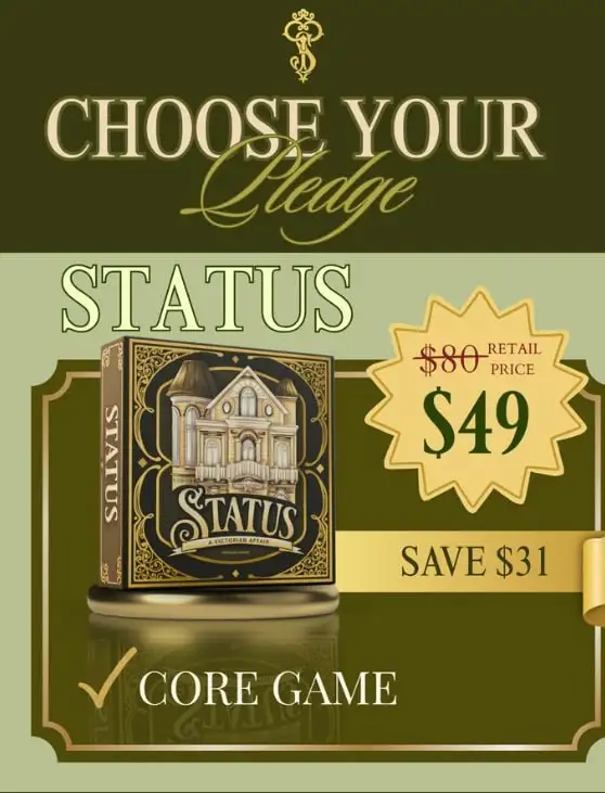 Новая настольная игра Status: A Victorian Affair: Слон в викторианском обществе