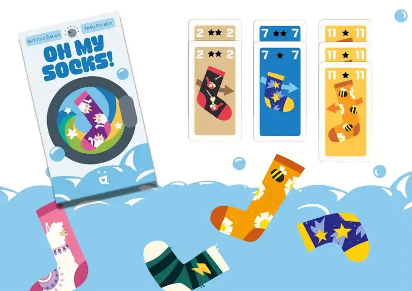 Новая детская карточная игра «Oh My Socks!» от Антуана Боза: собираем лучшие пары носков