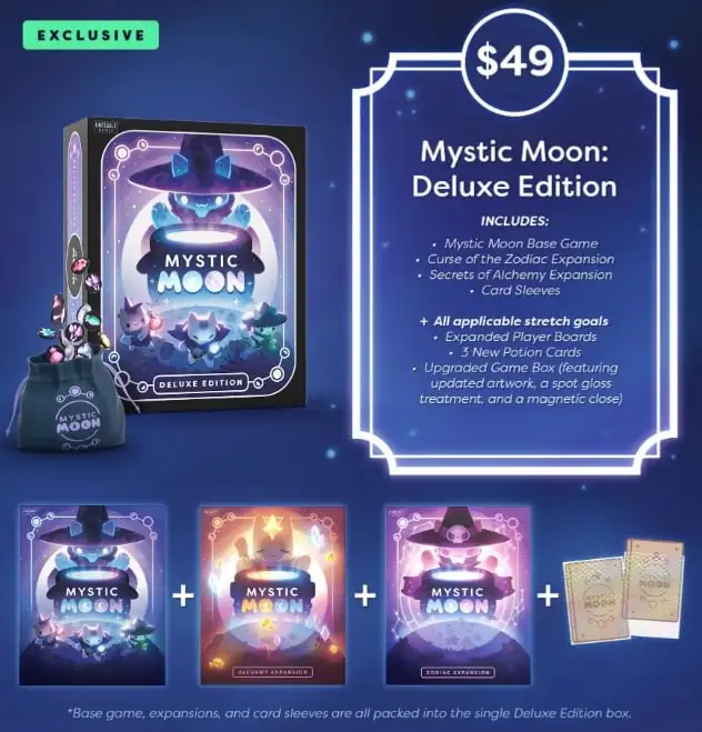 Соберите ingredients для Mystic Moon: новый проект на Gamefound