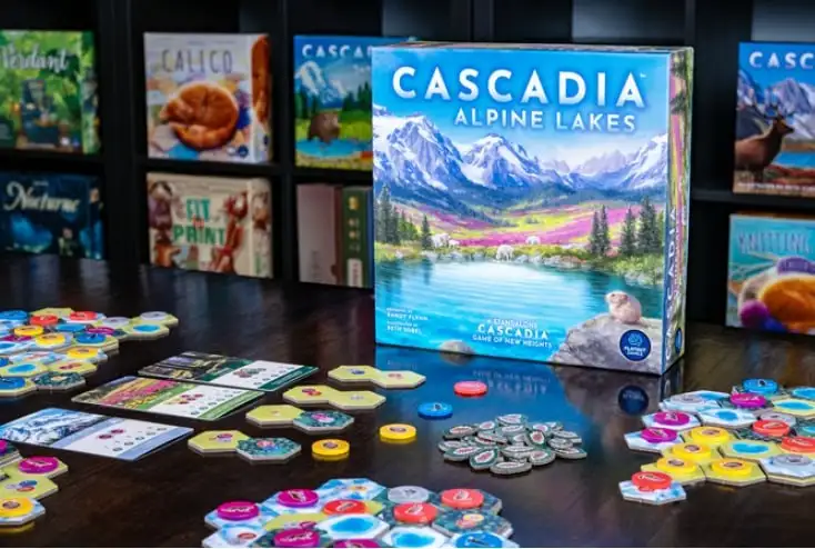 Новая стратегическая игра Cascadia: Alpine Lakes: набор алпийских экосистем на Kickstarter