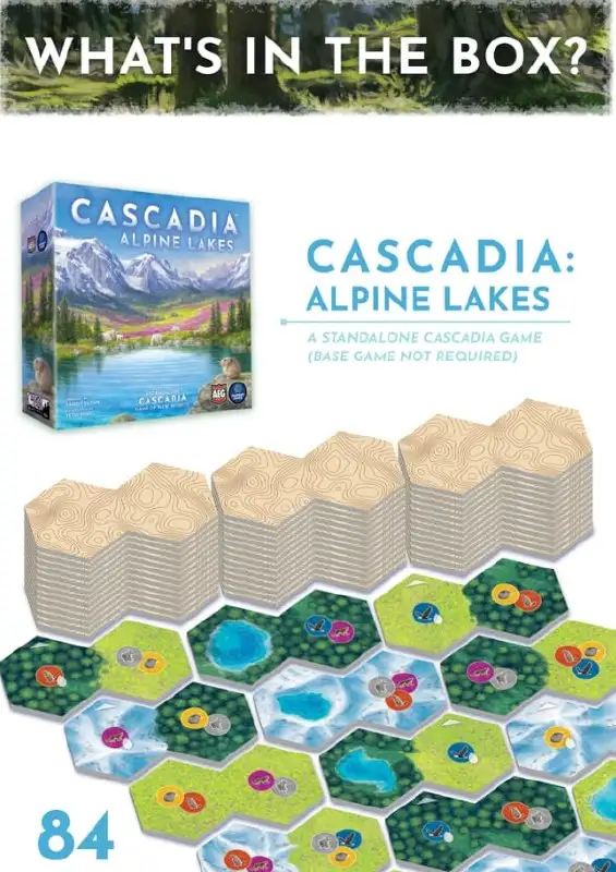 Новая стратегическая игра Cascadia: Alpine Lakes: набор алпийских экосистем на Kickstarter