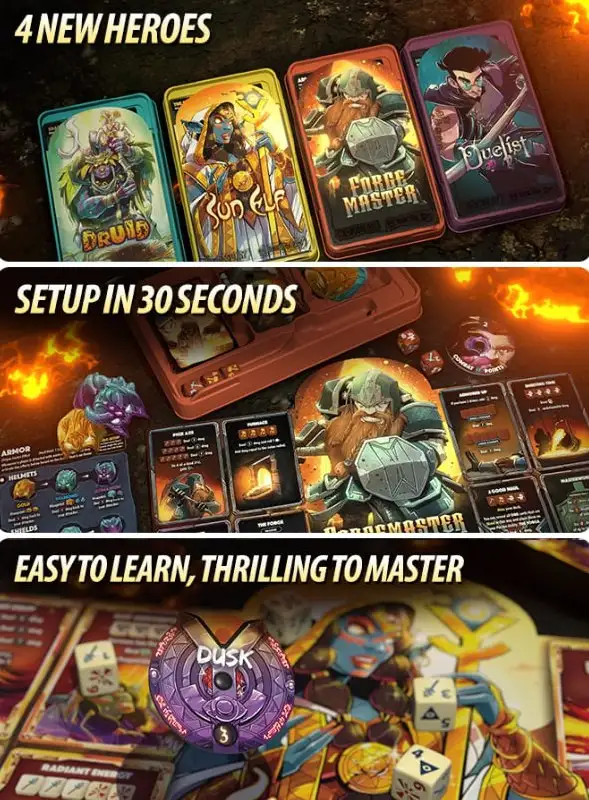 Сбор средств на новые герои в настольной игре Dice Throne: Vanguard запускает кампанию на Kickstarter