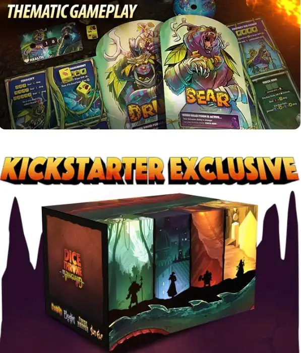 Сбор средств на новые герои в настольной игре Dice Throne: Vanguard запускает кампанию на Kickstarter