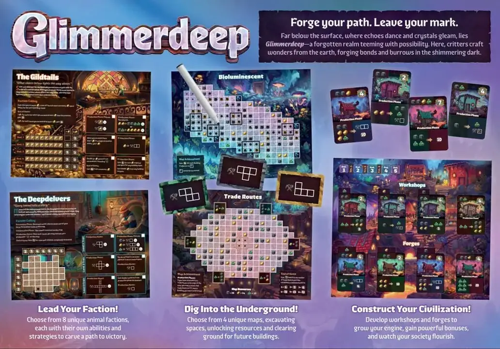 Glimmerdeep: Уникальная подземная стратегия, где животные строят цивилизацию