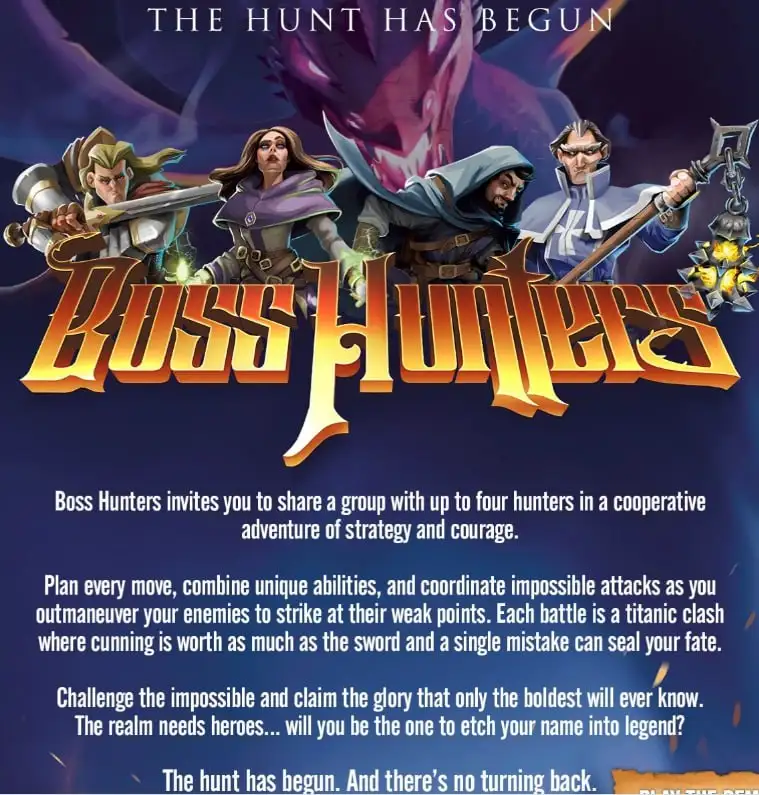 Boss Hunters: Кооперативная карточная игра для смелых охотников