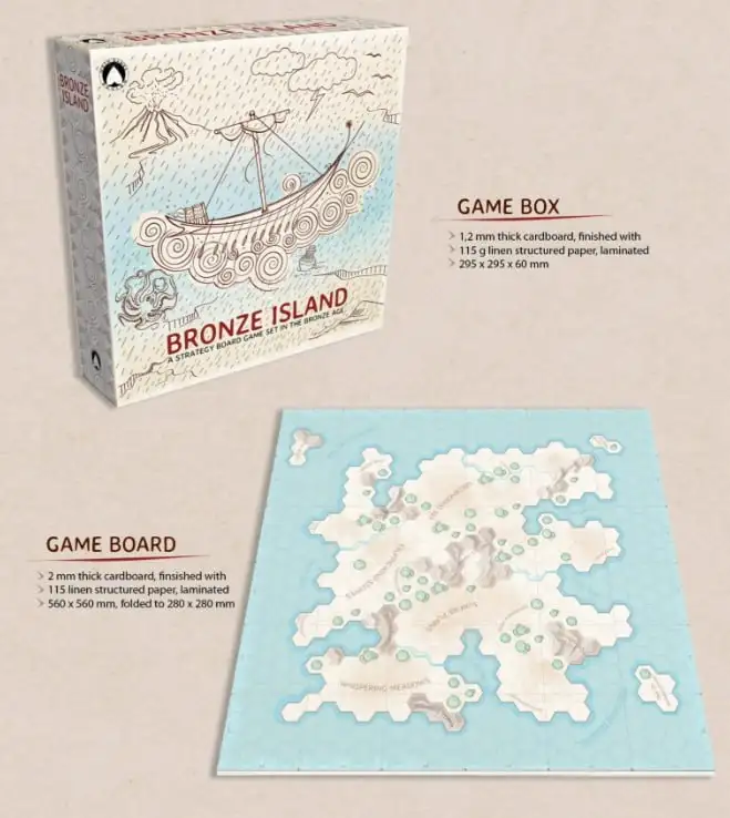 Откройте для себя Bronze Island: стратегическая настольная игра о борьбе за ресурсы в бронзовом веке